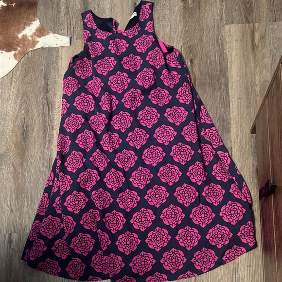 Hatley Pink and Navy Mini Dress - Picture 1 of 1